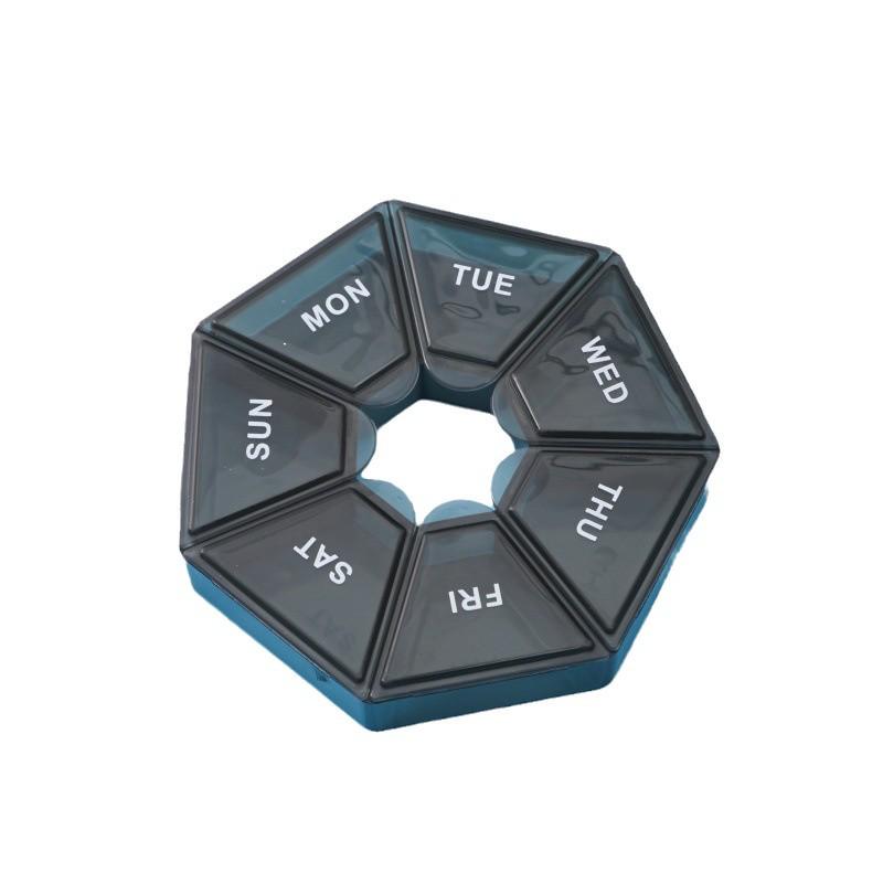 7-Day Mini Pill Organizer: Transparent, Portable, Dustproof Medicine Box