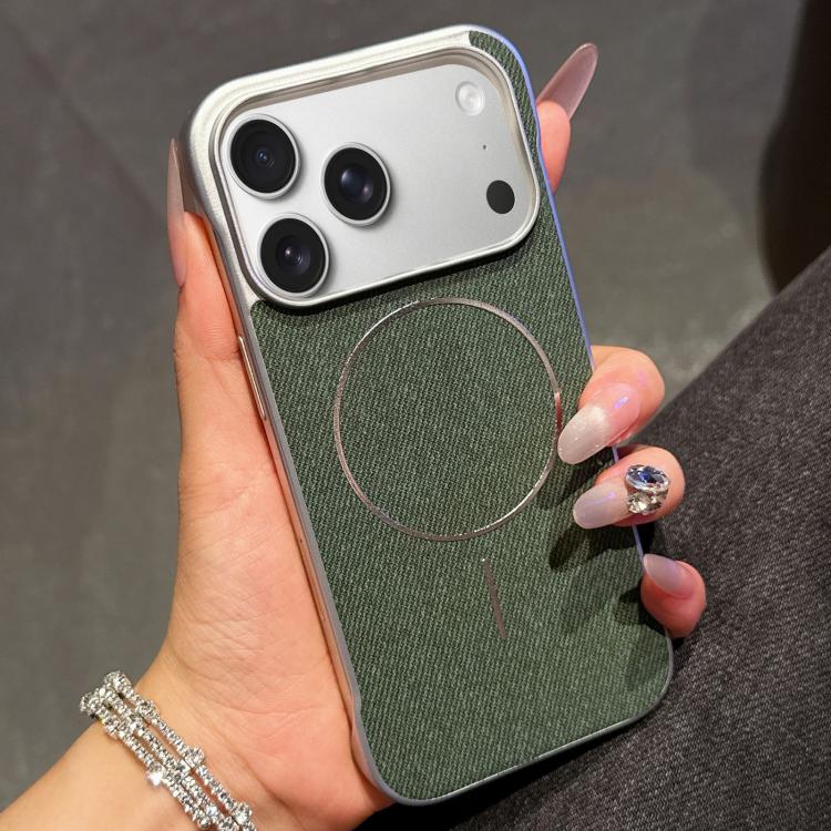 Retro Linen Fabric Magnetic Half Coverage Phone Case