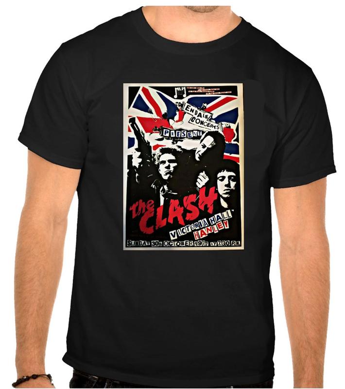 The Clash Rock Music Logo Black Unisex T-Shirt S