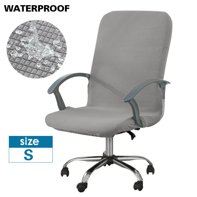 

Водонепроницаемый чехол на стул, жаккардовый чехол для офисного компьютерного стула, чехол для игрового кресла, эластичный, эластичный, съемный, против грязи S светло-серый