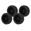4 Pcs 1/10 RC Wheels 110mm Diameter 45mm Width 12mm Connector Rubber Plastic RC Short Course Trucks 