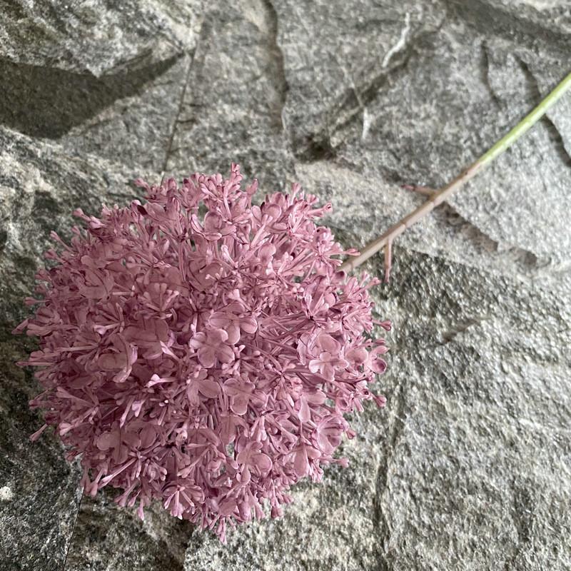 Artificial Allium Giganteum Plant Bouquet With Durable Plastic Material Gift For