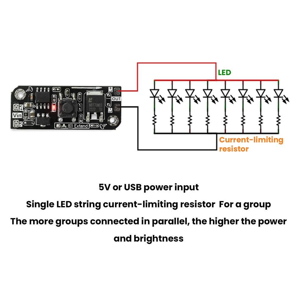 PWM LED Dimmer DC 5-24V 5A Flicker-Free Touch Button Memory Function Built in Constant Voltage Circuit for LED Strip/COB Light