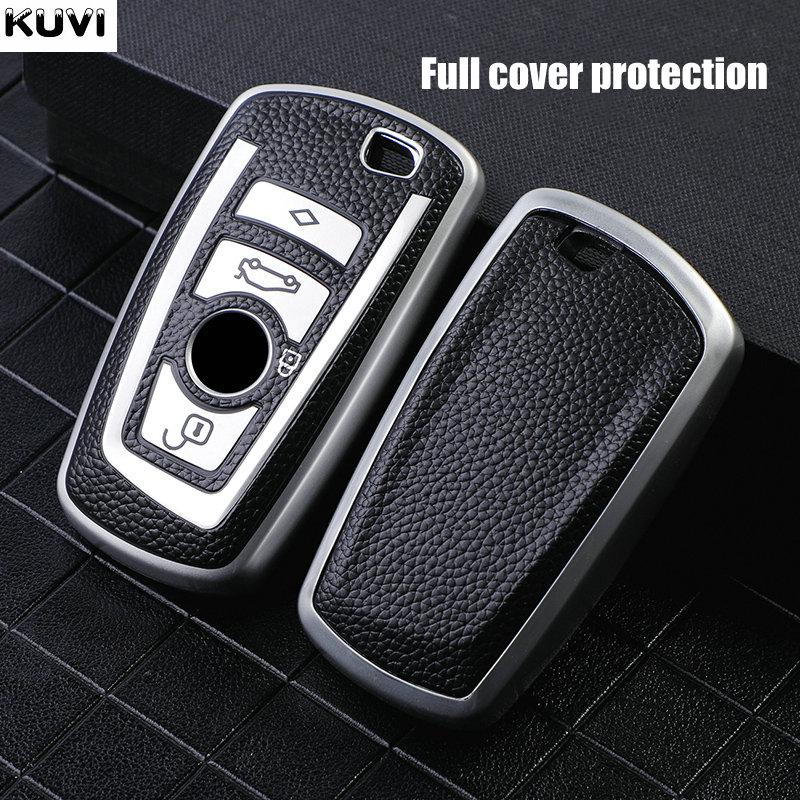 Leather TPU Car Key Case Cover For BMW 1 2 3 4 5 6 7 Series X1 X3 X4 X5 X6 F36 F25 F26 F30 F34 F10 F07 F20 Z10 G30 F15 F16