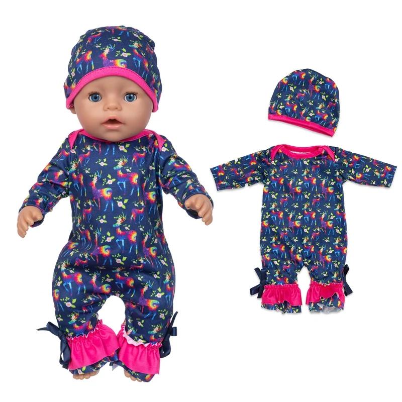 Oblečení pro panenku novorozence Zimní péřový kabát Kalhoty 18palcové oblečení pro americkou panenku Bunda Zimní oblek