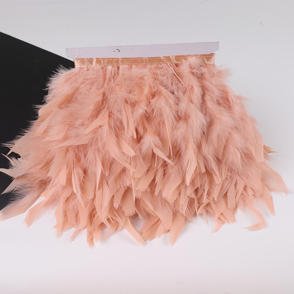 10 Meters Turkey Feathers for Clothes DIY Marabou Feather Fringe for Needlework Party Plume Handmade Mirror Home Decor Wholesale