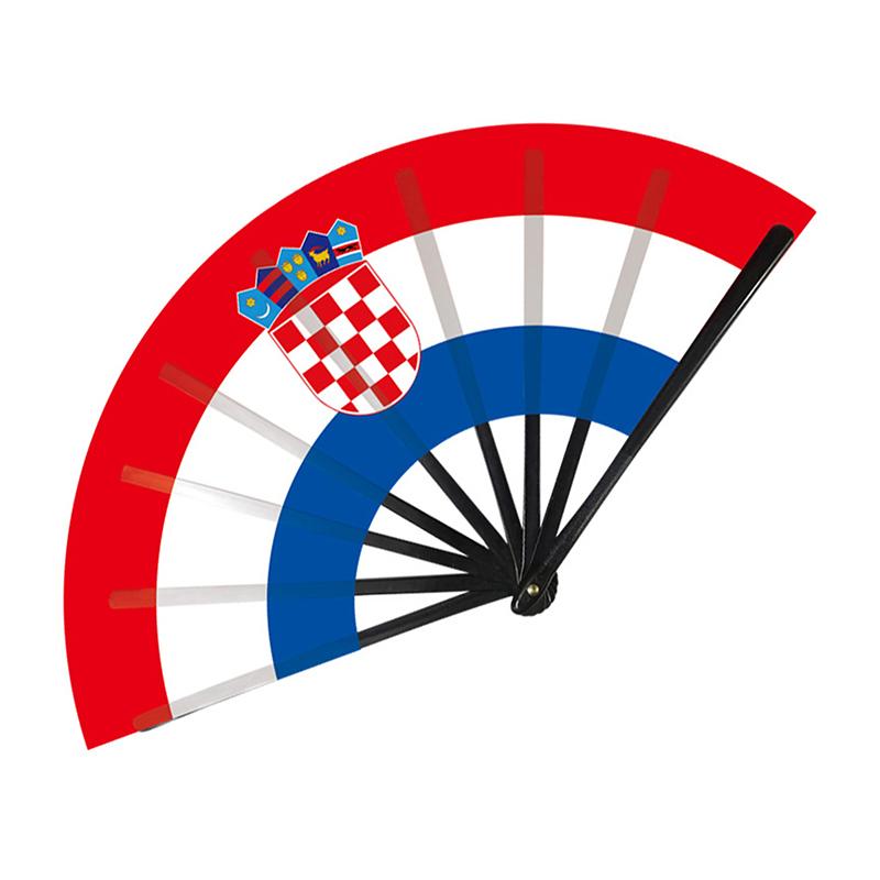 22Cm Folding Hand Fan South America 8 Country Flags Cheering Fan For Sports Events Parties And Festival Celebrations