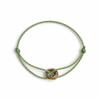 Bracciale Intrecciato Minimalista Regolabile a Tre Anelli - Gioiello di Coppia Trendy di Alta Qualità