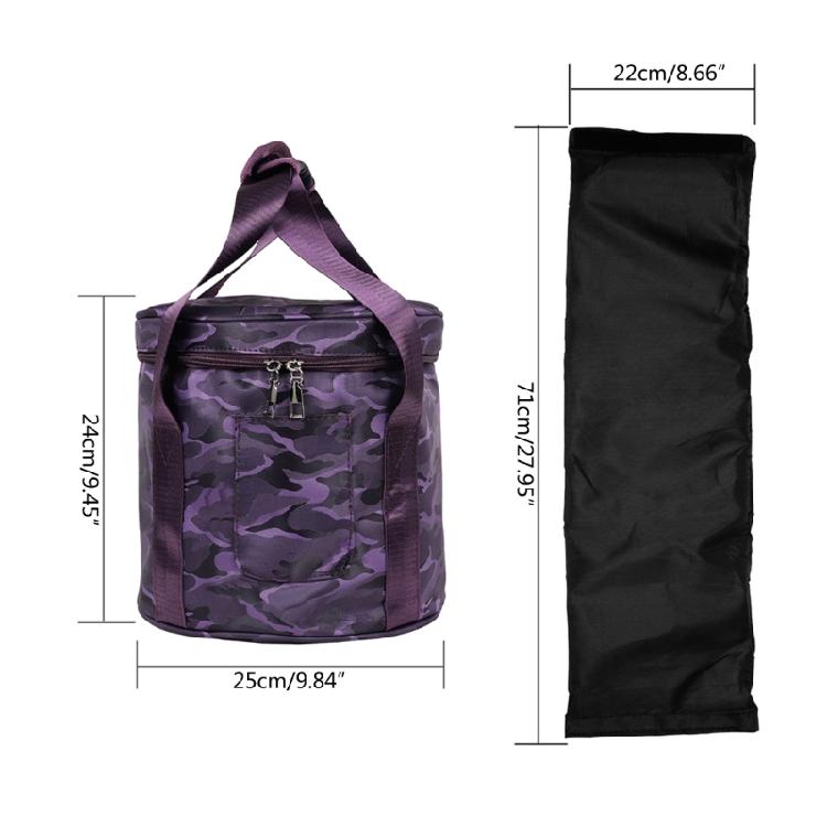 Bolsa de transporte acolchada gruesa para cuenco tibetano de yoga, bolsa de viaje con correa de transporte