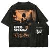 Life Is Strange Washed Tshirt NewModel Anime Lover Tshirt Oversized Year Round Clothing Unisex Streetwear Yk Short Sleeves