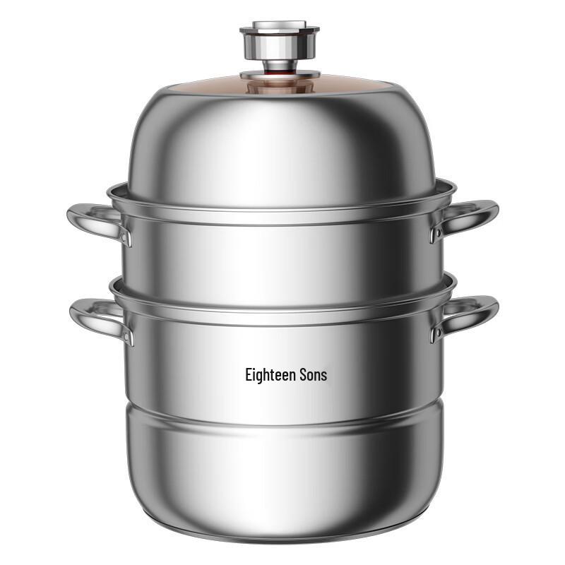 Shibazuo 28CM 304 Stainless Steel Steamer Pot