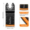 60-Piece Universal Oscillating Saw Blade Set - Arc & Straight Blades for Woodworking Tools
