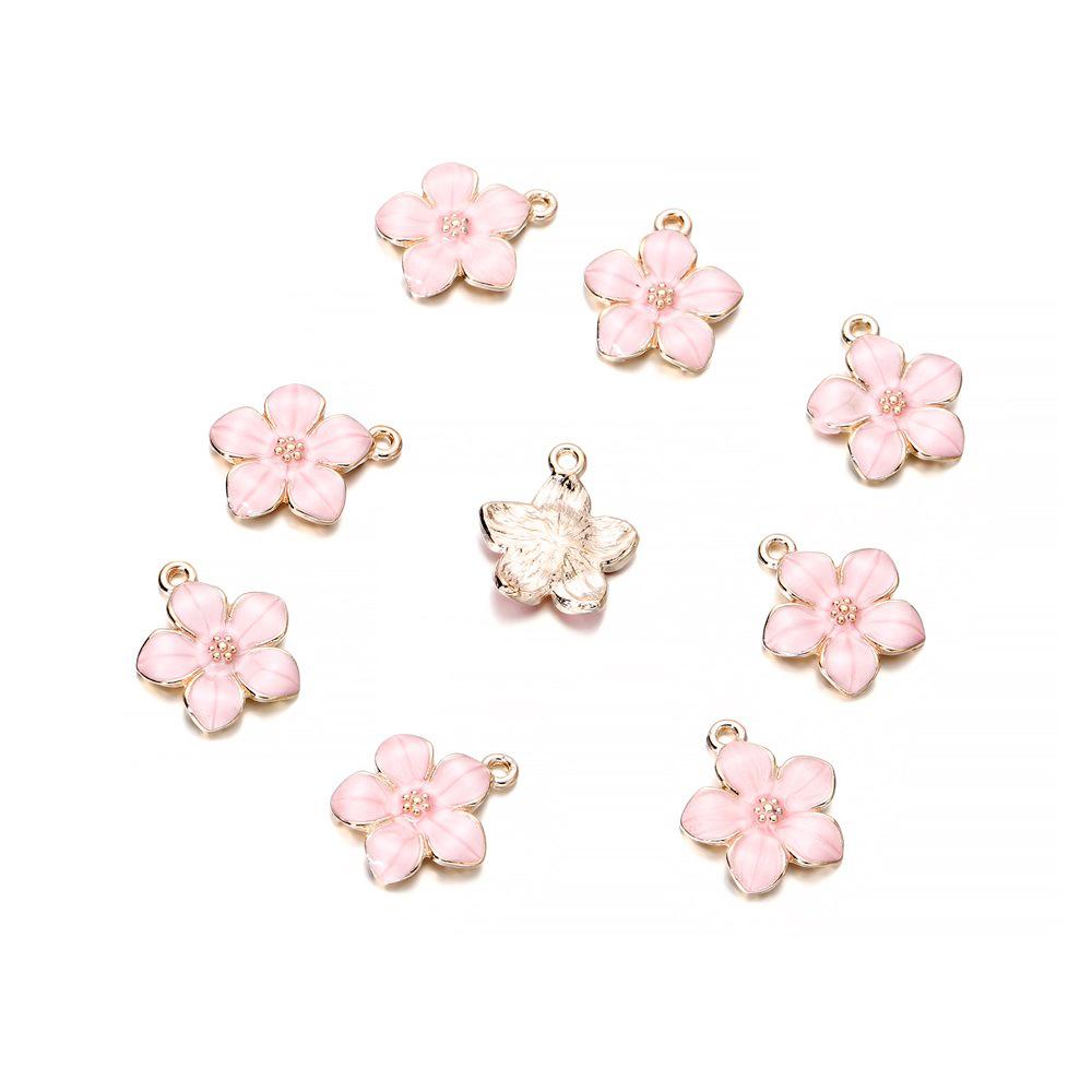 Mini přívěsek okvětního lístku sakury: Vícebarevný přívěsek DIY v korejském stylu