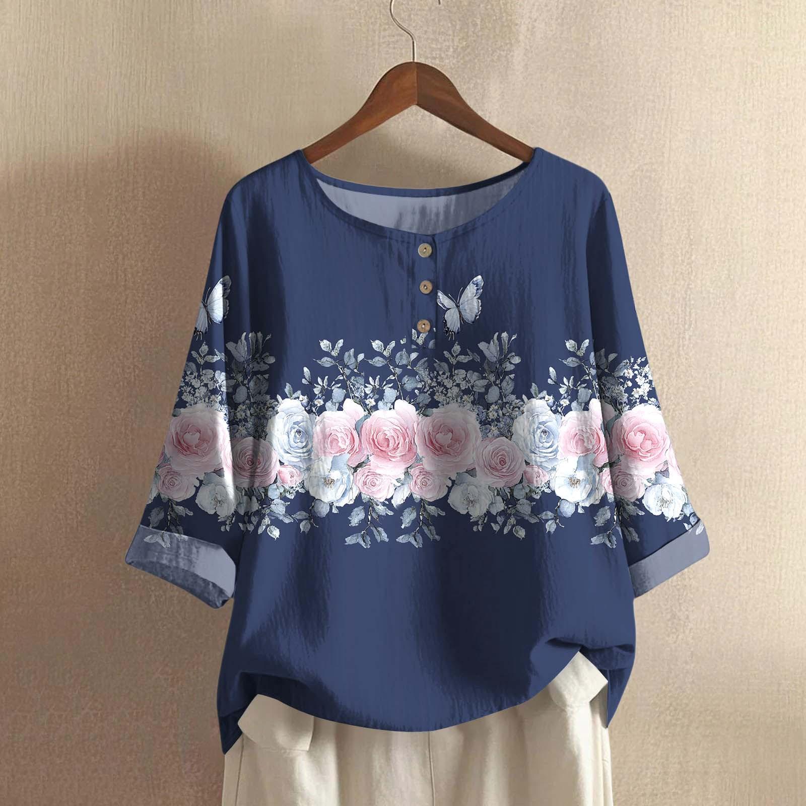 

Женская мода повседневная хэллоуинская принтованная блузка с длинным рукавом и V-образным вырезом XL небесно-голубой