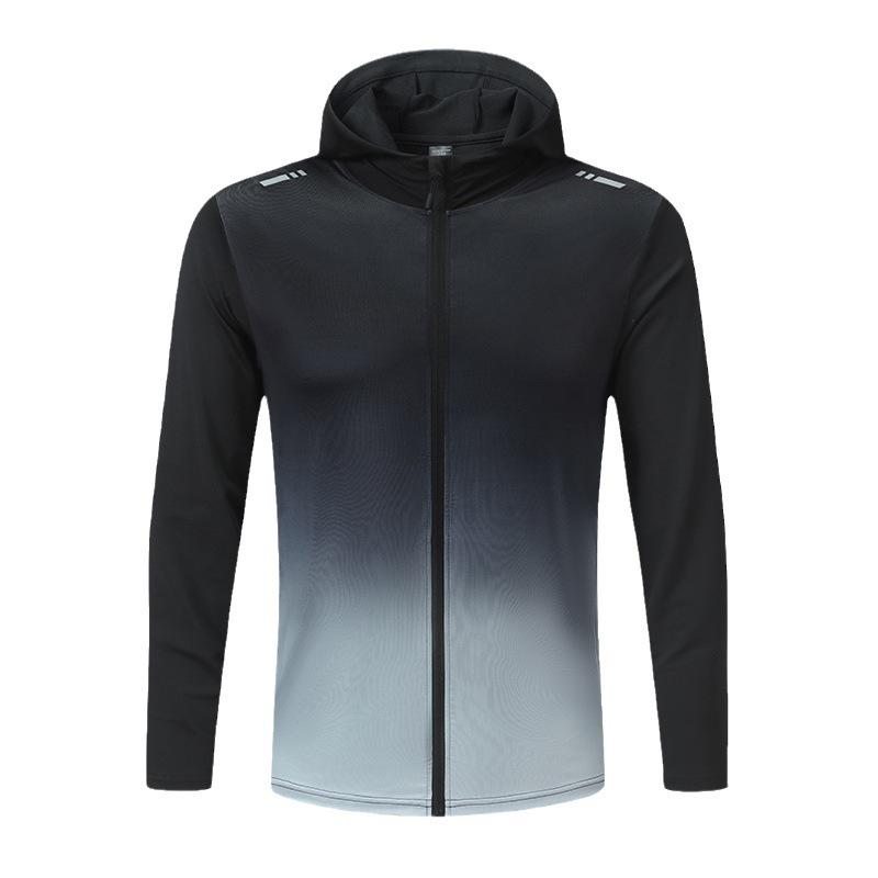 2024 Spring & Autumn Men's & Kids' 5-Piece Quick-Dry Fitness Set: Compression Shirt & Hooded Jacket for Running