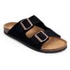 Fashion Shevalues Men's Suede Clogs Soft Leather Mules Men New Summer Men Cork Sandals Comfort Slip On Unisex Clogs With Arch Support