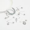 Minimalist Style Tassel Chain Brooch Heart Trouser Fastener Pants Chain Pin  Jewelry Accessories