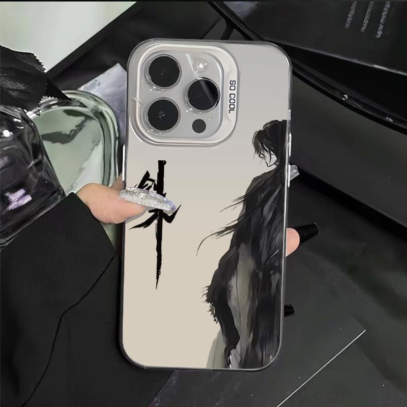 Ink Painting Sword To Apply iPhone14ProMax/15 Light Luxury 13/12 All-inclusive Anti-drop 11 Apple Phone Case