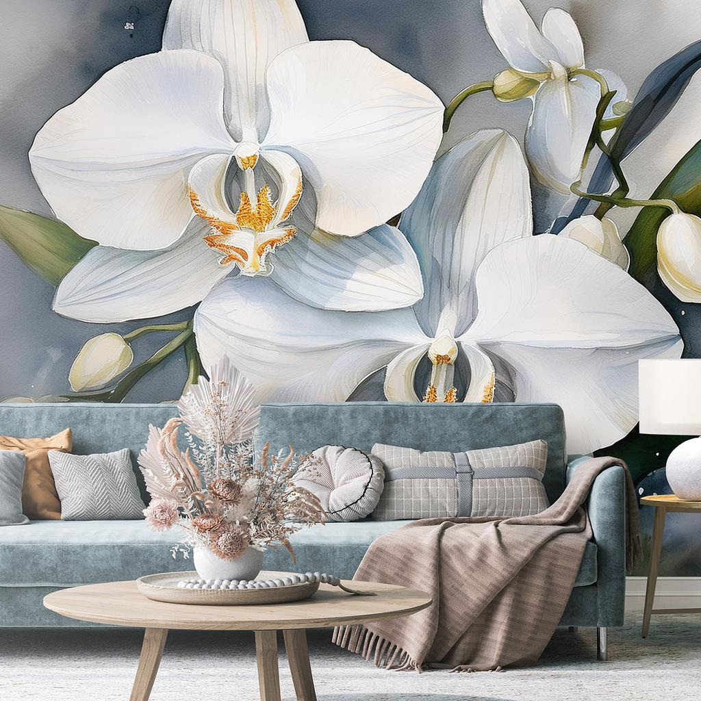 Wallpaper Orchid Flower Abstract