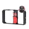 Smartphone Video Rig 3 Shoe Mounts Filmmaking Case Handheld Stabilizers Grip Tripod Stand for Smooth Recording
