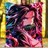 1pc nezouko6 Theme Blanket - Digital Print, Polyester, Cozy for All Seasons, Perfect for Outdoor, and Travel