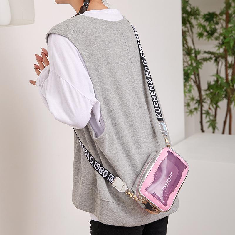 Summer Transparent Jelly Bag Trend Women'S Clear Pvc Crossbody Bag Ladies Shoulder Bag Messenger Beach Bag