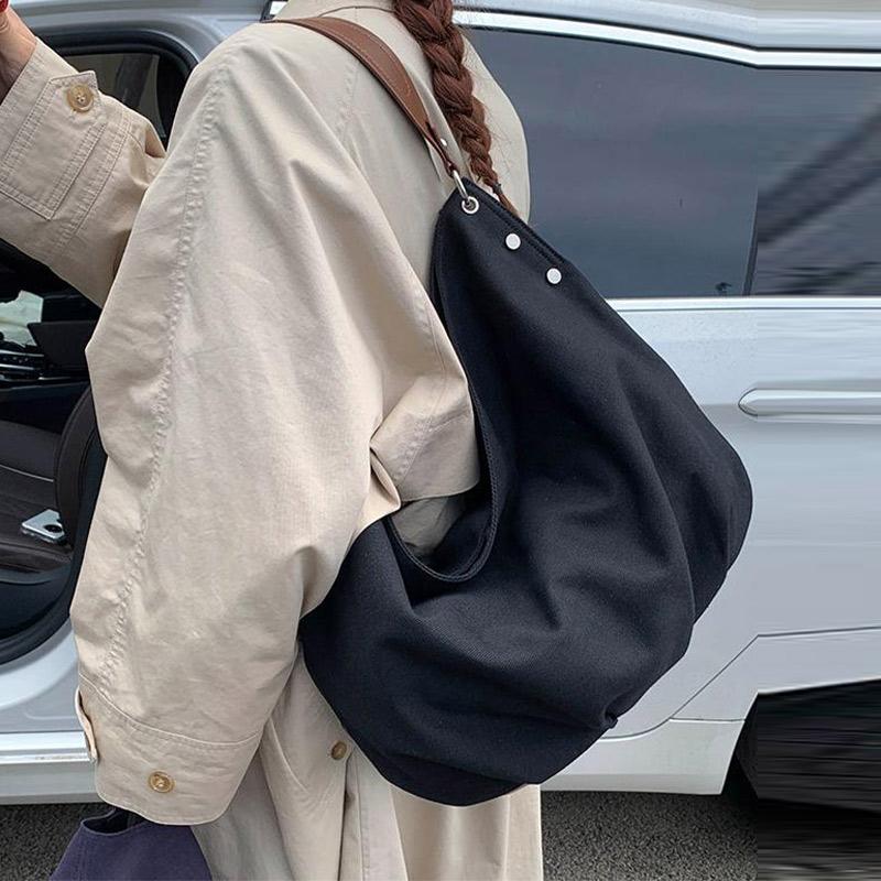 European American Retro Tote Bag Light Luxury Stylish Large-capacity Shoulder Bag New Suede Handbags Simple Casual Commuter Bags
