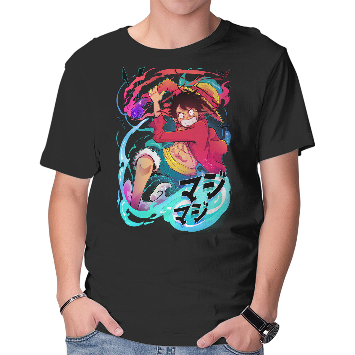 Unisex Crew Neck T-Shirt King Of Pirates Graphic Short Sleeve Casual Tee L