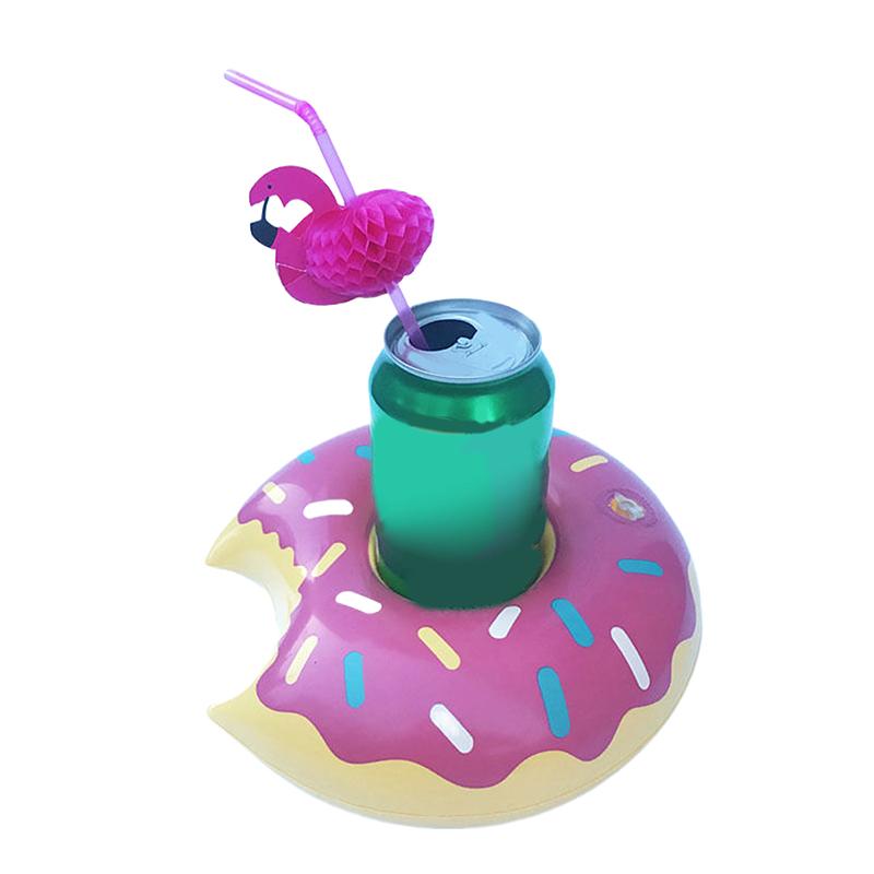 Flamingo Swimming Pool Drink Cup Stand Holder Float Toy Coasters Inflatable Drink Holder For Beverage Bottle Pool Party Kids Toy