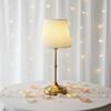 Modern Vintage Farmhouse Iron Wedding Decor Nightstand Hotel Restaurant Bedside Luxury Rechargeable Cordless LED Touch Control
