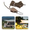 2 Pcs   Camping Tent   Wind Cord Outdoor Tent Rope with Pulley Canopy Quick Setup Camping Rope