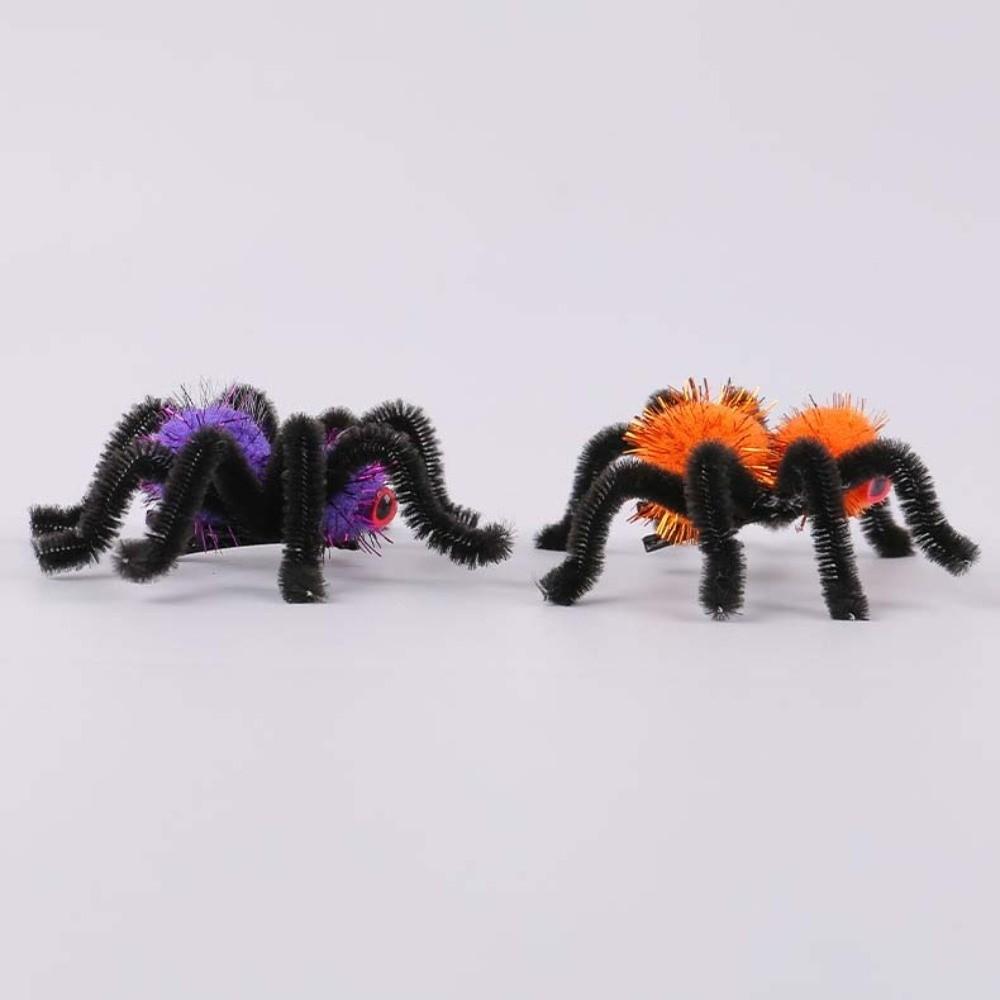 Funny Hairball Fun Spider Duckbill Clip Hair Decoration Spider Hairpin  for Adult Children Kids