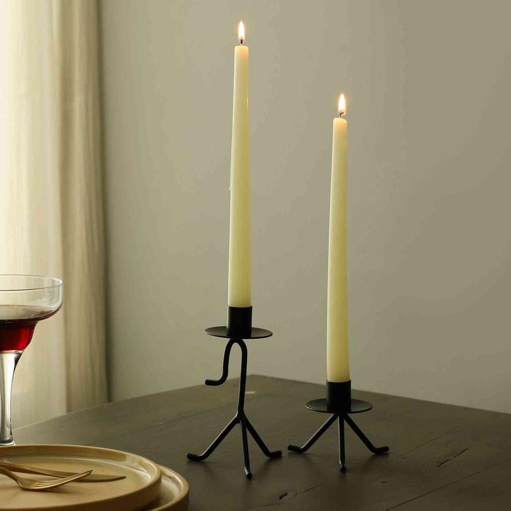 Marquesa Black Metal Tealight Candle Holder – Modern Decorative Candle Stand for Table & Home Decor | 8.5 x 8.5 x 7.5 cm8.5 x 8.5 x 15 cm