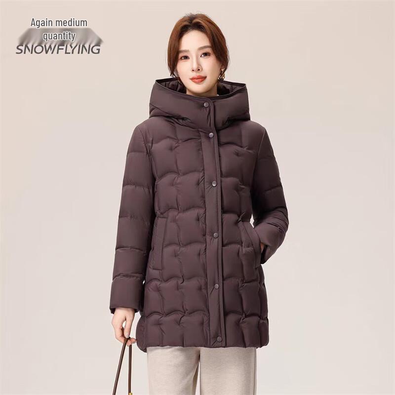 

Snowflying Women s Mid-Length Winter Down Jacket 2XL