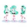 Hatsune Miku Model Anime Girl Figures Cat Ear Sitting Posture Short Sleeved Pajamas Figurines Car Decoration Doll Kids Toys Gift