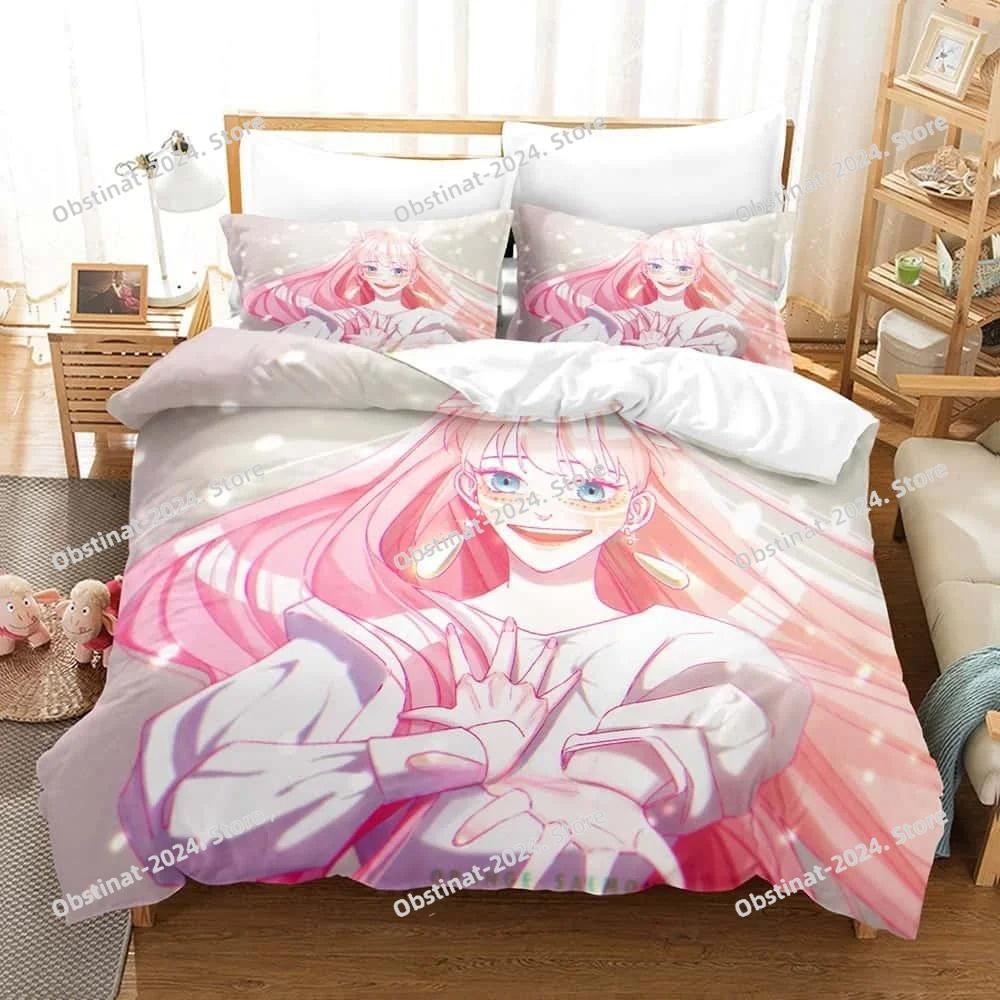 The Dragon and the Freckled Princess Bedding Set Printed Duvet Cover Sheet Pillowcase Bed Soft Quilt Cover Full Queen King Size