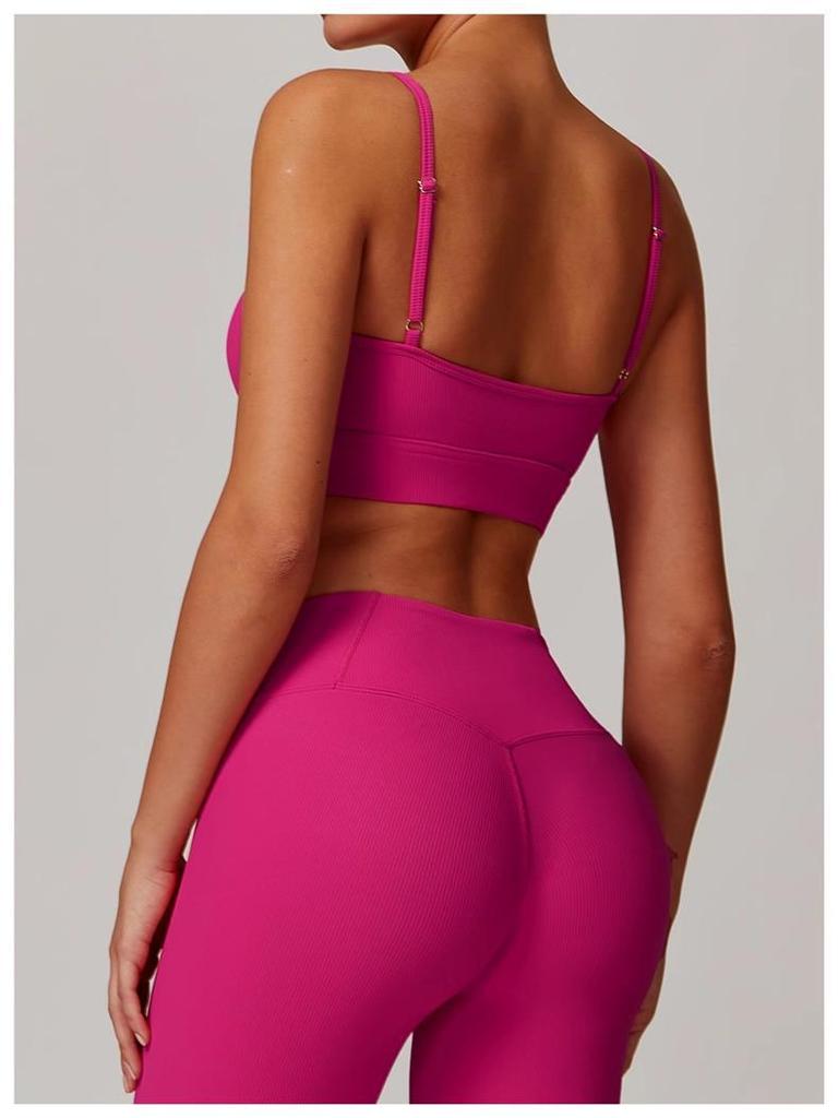 American ALO Strappy Backless Sports Bra - Yoga & Fitness Top for Women