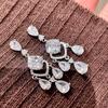 Luxury Baroque Water Drop Zirconia Earrings: Exquisite, Slimming, Long Style