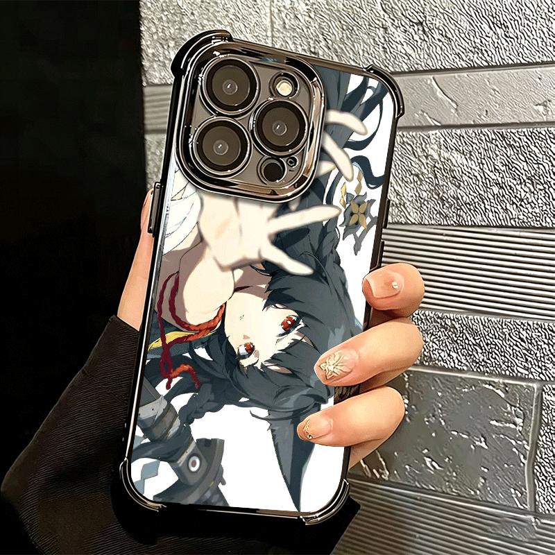Zenless Zone Zero Hoshimi Miyabi Soft Phone Case For iPhone 15 16 17 Air 14 Pro Max 16E Plus 13 12 Mini Plating Anti-Fall Fundas