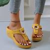 Summer Sandals Women Platform Wedges Slippers Non Slip Open Toe Flip Flops Ladies Comfortable Beach Shoes