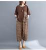 Plus Size Suit Female Summer Korean Style Plaid Blouse + Casual Pants Loose Two-piece Suit