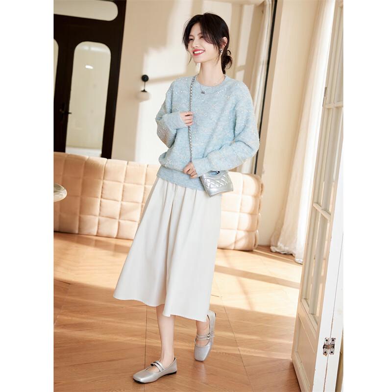 Women's Gentle Round Neck Knit Sweater