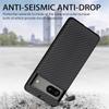 For Google Pixel 7a 5G Carbon Fiber Texture Phone Back Case PU Leather Coated PC+TPU Shockproof Cover