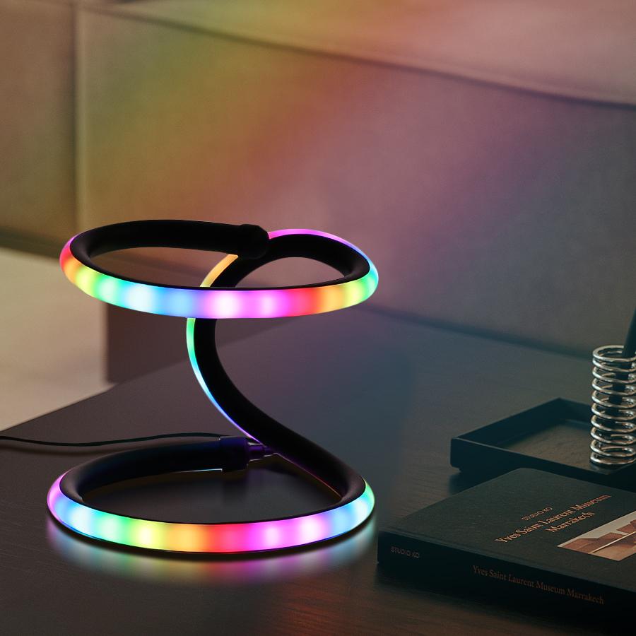 1Pc Creative and Unique Desktop Lamps, Three-Color Stepless Dimming or Colorful Marquee Lights, Can Be Used for Bedrooms, Study Rooms, Office Lighting