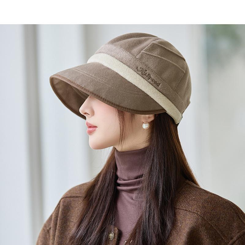 Color Block Fisherman Hat Women's Autumn Winter Basin Hat