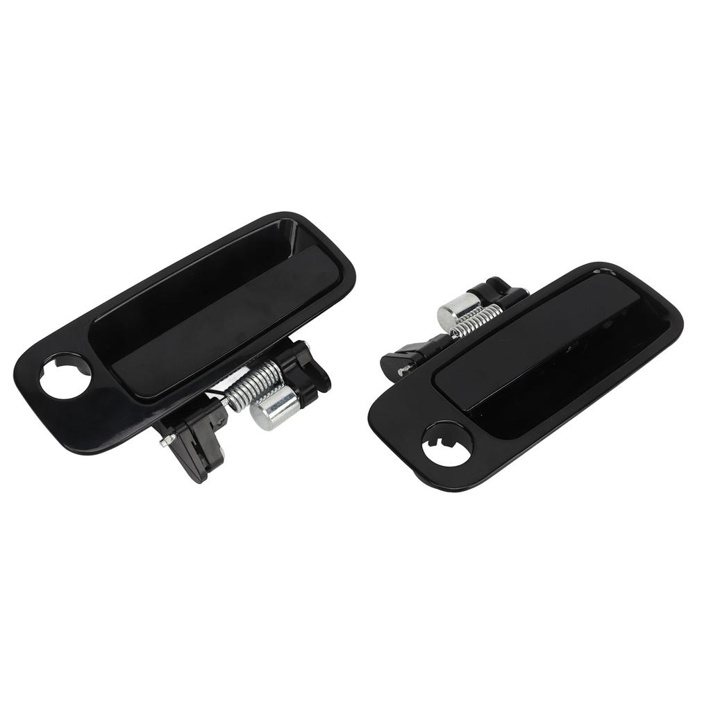 2PCS Car Exterior Door Handle 69210AA010 Comfortable Grasp Black Replacement for Camry 1997?2001