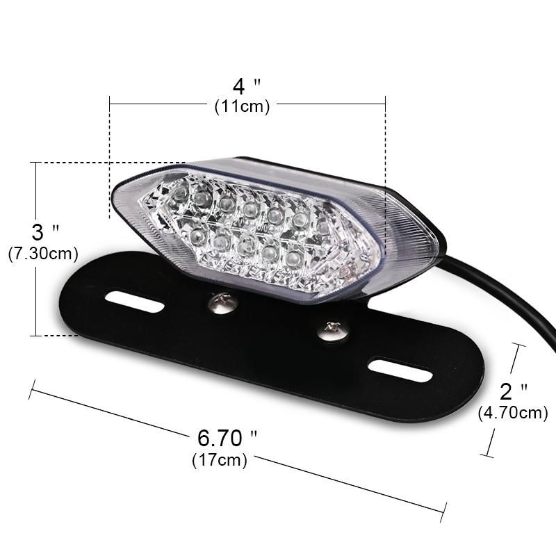 Motorcycle Turn Signals Light Integrated Tail Brake Stop License Lamp Lights For Motorcycle Waterproof Motorcycle Accessories