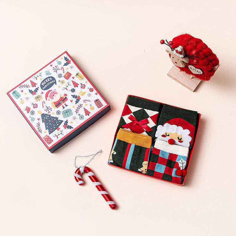 2022 Women's Christmas Gift Set: Cute Japanese-Style Cartoon Mid-Calf Cotton Socks
