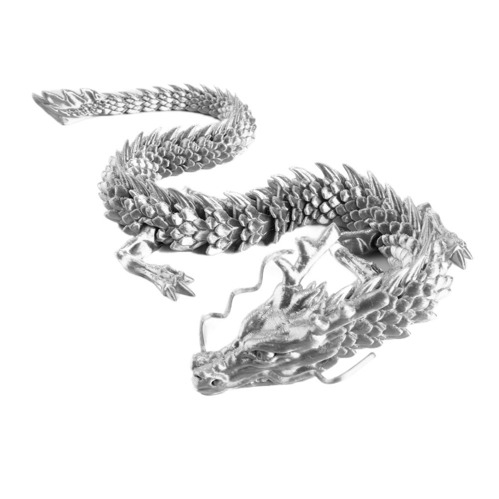 3D Articulated Chinese Dragon Long Chinese Dragon Ornament Joint Movable Dragon Model  Office