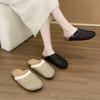 Fashion Versatile Bag Head Half Slippers 2025 Summer New High-end Outer Wear Cool Slippers Home Soft Bottom Cool Slippers